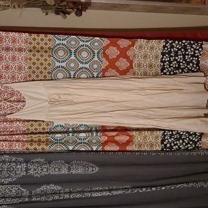 Long dress criss cross back